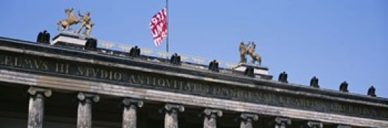 Low Angle View Of A Museum Altes Museum Berlin Germany Canvas Art - Panoramic Images (36 x 12)