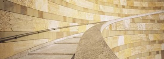 Low Angle View Of A Staircase Staatsgalerie Stuttgart Germany Canvas Art - Panoramic Images (36 x 13)