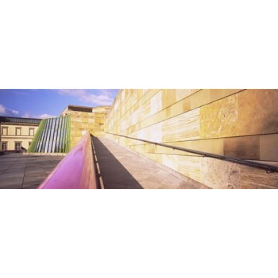 Low Angle View Of An Art Museum, Staatsgalerie, Stuttgart, Germany Poster Print (18 x 7)