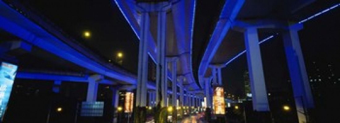 Low Angle View Of An Overpasses Shanghai China Canvas Art - Panoramic Images (18 x 7)