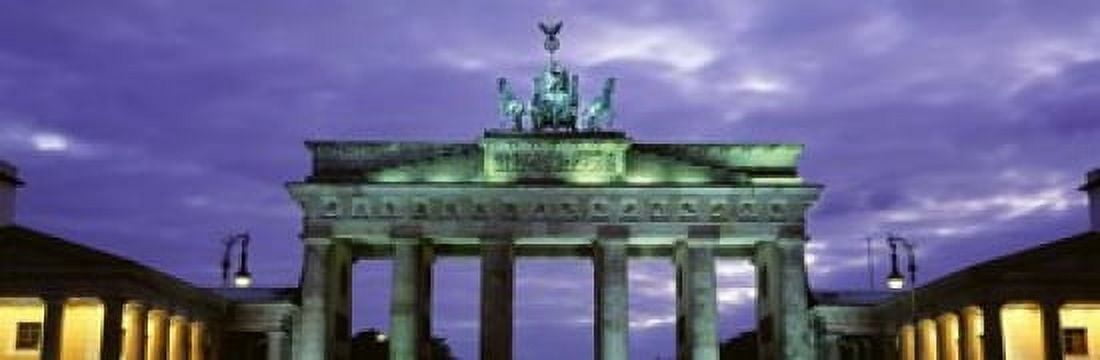 Low Angle View Of The Brandenburg Gate Berlin Germany Canvas Art - Panoramic Images (18 x 6)