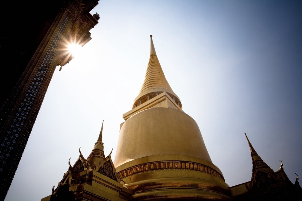 Low Angle View Of The Grand Palace In Bangkok BangkokThailand Canvas Art - David DuChemin  Design Pics (38 x 24)