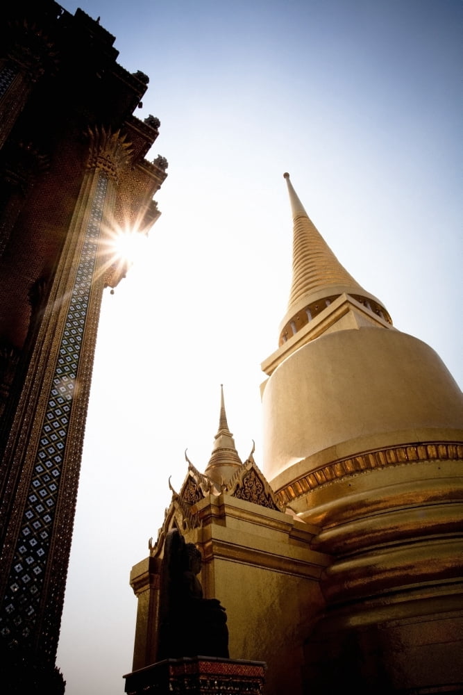 Low Angle View Of The Grand Palace In Bangkok Canvas Art - David DuChemin  Design Pics (12 x 19)