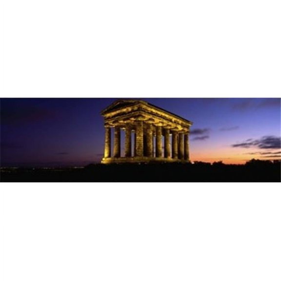 Low Angle View of A Building Penshaw Monument Durham England United Kingdom Poster Print - 15 x 5