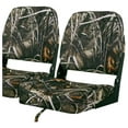 thumbnail image 1 of Low Back Boat Seats, Folding Boat Seats With Stainless Steel Screws,Aluminum Hinges&Padded,Fishing Boat Seat, 5 Colors are available(2-Pack) Camo(2-Pack 101S), 1 of 5