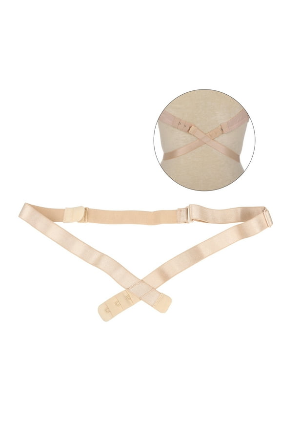 Backless Bra Strap Converter with 3 Hooks for V Neck Backless Dress Shirts Beige Most Bras