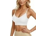 thumbnail image 1 of Low Back Bras for Wome Seamless Invisible Backless Bra V Neck Bralette Multiway Bra No Show Low Cut Halter Bras with Padded, 1 of 5