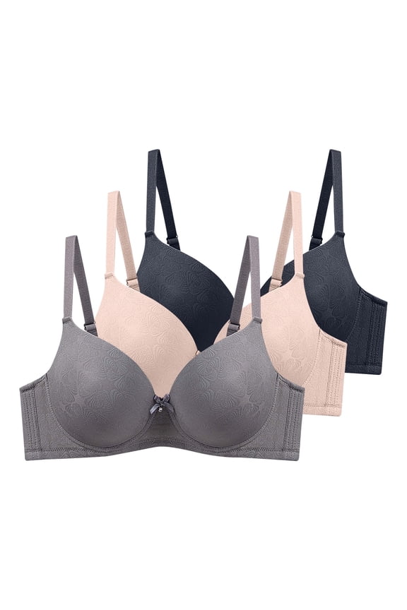 Low Back Bras for Women New Women's Solid Color Maternity Sleeping Underwear with Underwear Women Daily Bra Gray 90