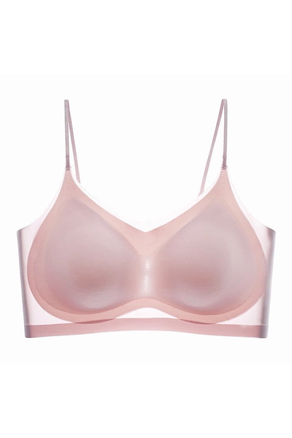 Low Back Bras for Women Push up Thin Bras for Women No Underwire Wireless Bras - Seamless Pull on up Full Cover Bralettes Comfortable Everyday Bra L