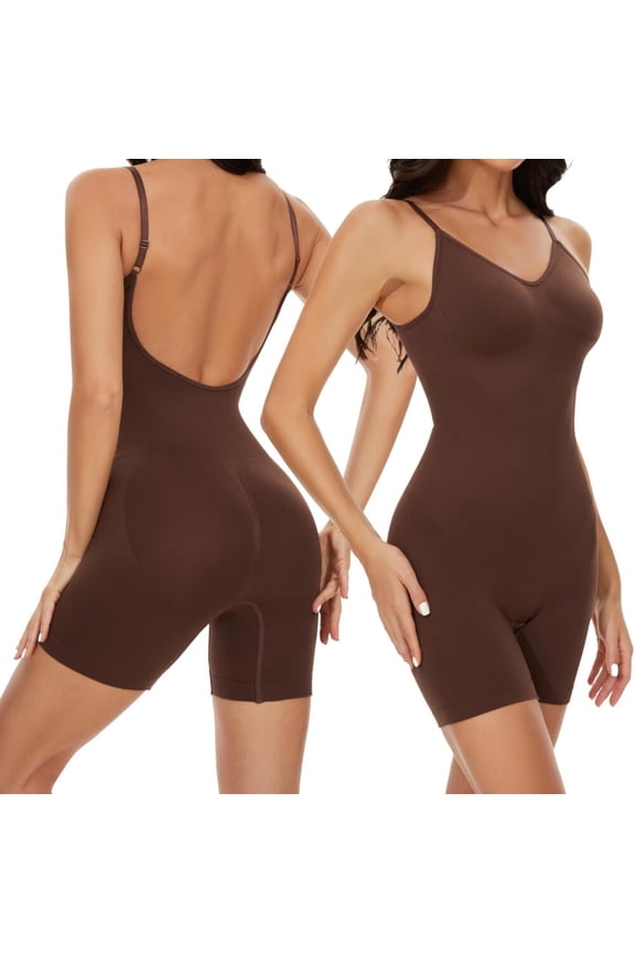 Low Back Seamless Bodysuit Shapewear Women Backless Slimming Full Body Shaper