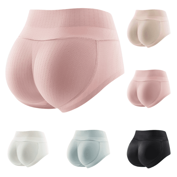 Low Back Shapewear Shorts for Women Tummy Control Butt Lifting Body Shaper Panties Underwear (Pink,XL)