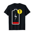 thumbnail image 1 of Low Battery Energy Halloween Costume Low Power Battery T-Shirt, 1 of 5