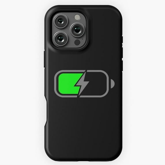 Low Battery Energy Monster Phone Case for iPhone 17 16 15 14 13 12 11 Pro Max