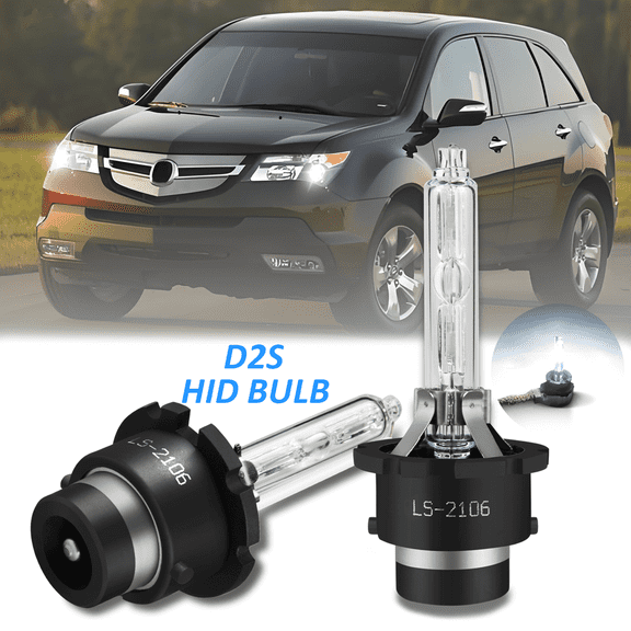 Low Beam Headlight Bulb - Compatible with 2007 - 2013 Acura MDX 2008 2009 2010 2011 2012 2pcs