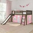 thumbnail image 1 of Low Bunk With Easy Slide & Light Pink & Gold Princess Curtain, Clay, 1 of 10