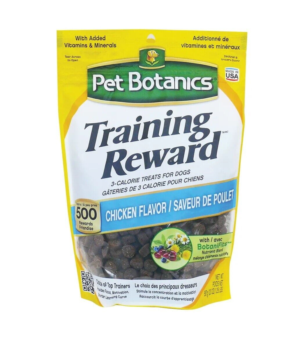 Low Calorie Botanical Dog Training Reward Treats Meaty Aroma 20 oz Bags (Chicken)