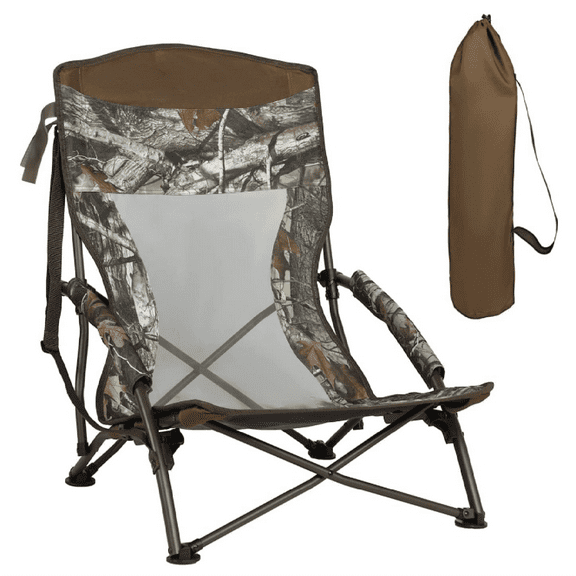 Low Camping Chair,Turkey Chairs for Hunting Lightweight Heavy Duty,Low Chair with Carry Bag for Outdoor Camping Travel Turkey Hunting