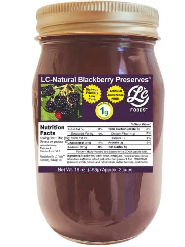 Low Carb Blackberry Preserves Jam 100 All Natural Ingredients Best