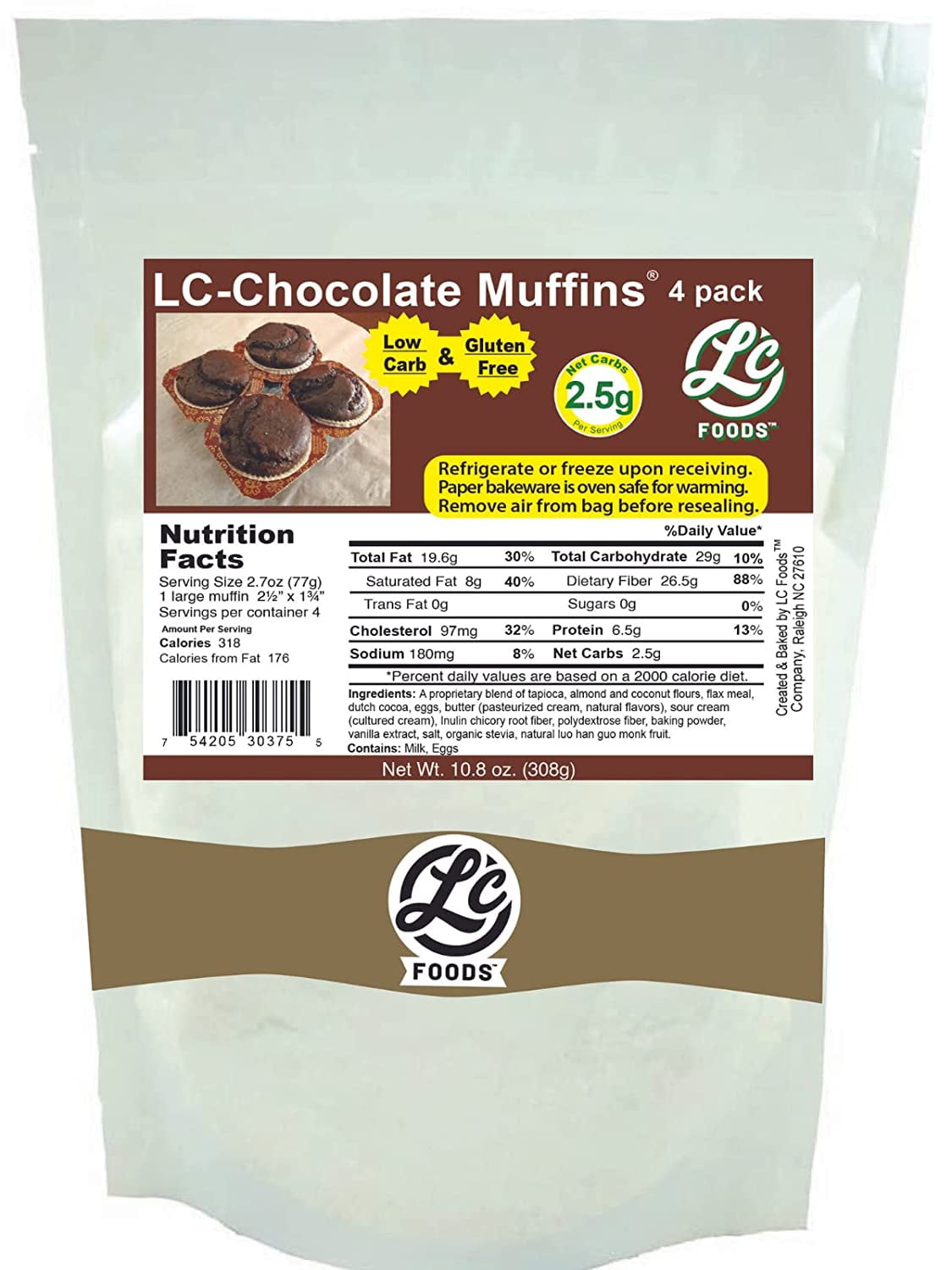 Low Carb Chocolate s (4 Pack) | Keto Friendly s | 2.5 Net Carbs | Baked ...