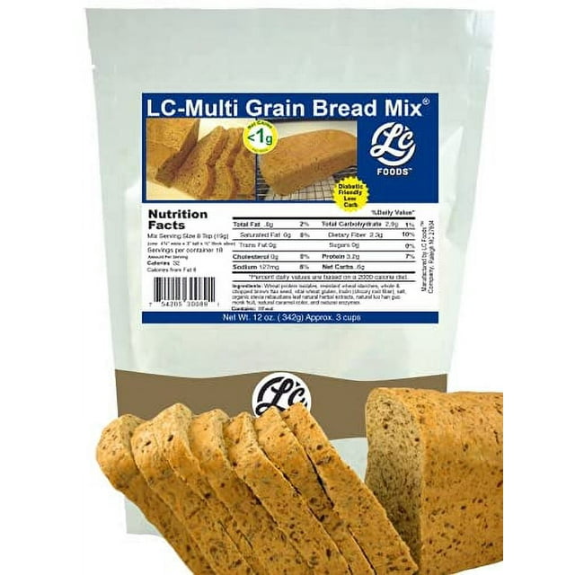 Low Carb Multi Grain Bread Mix All Natural No Sugar Diabetic