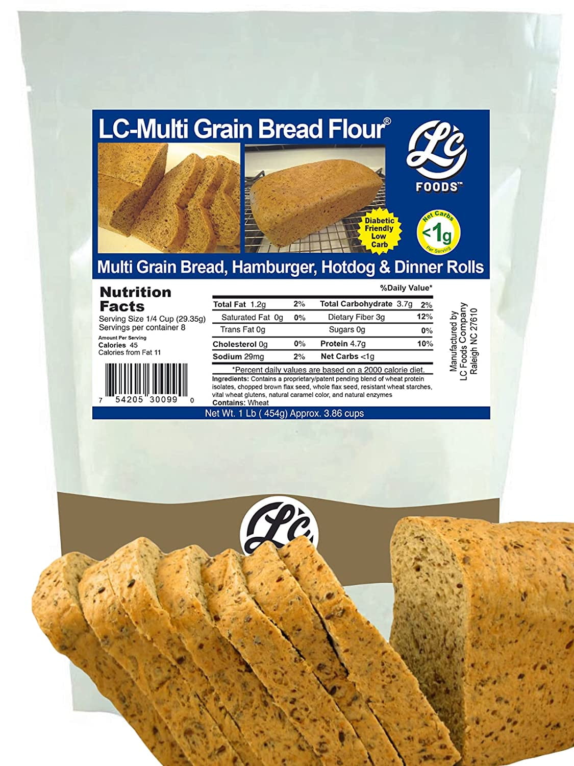 Low Carb Multigrain Bread Flour All Natural IngredientsNatural Multi