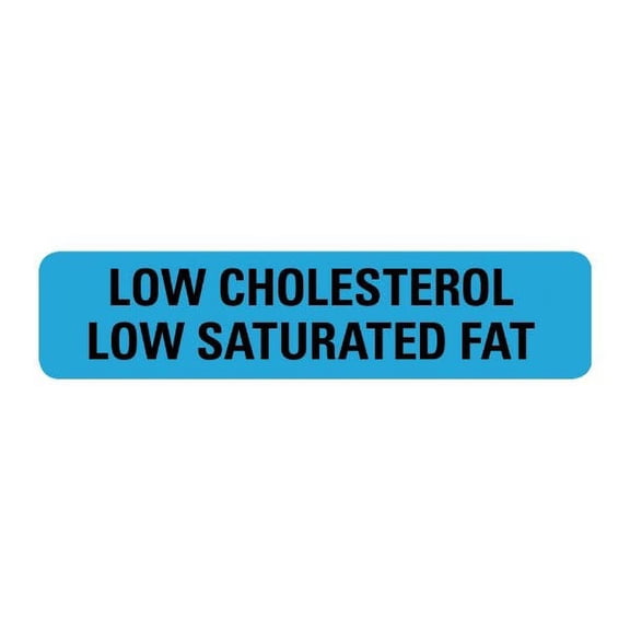 Low Cholesterol Low Saturated Fat Labels