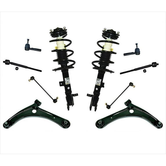 Low Control Arm Ball Joints Tie Rods Links Springs Struts 10pc for Compass 07-15