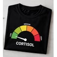 thumbnail image 1 of Low Cortisol Shirt, Chill Stress Meter Graphic Tee, No Stress Humor Design, Mental Health Self Care Shirt Unisex Cotton T-Shirt, Size S-5XL, 1 of 3