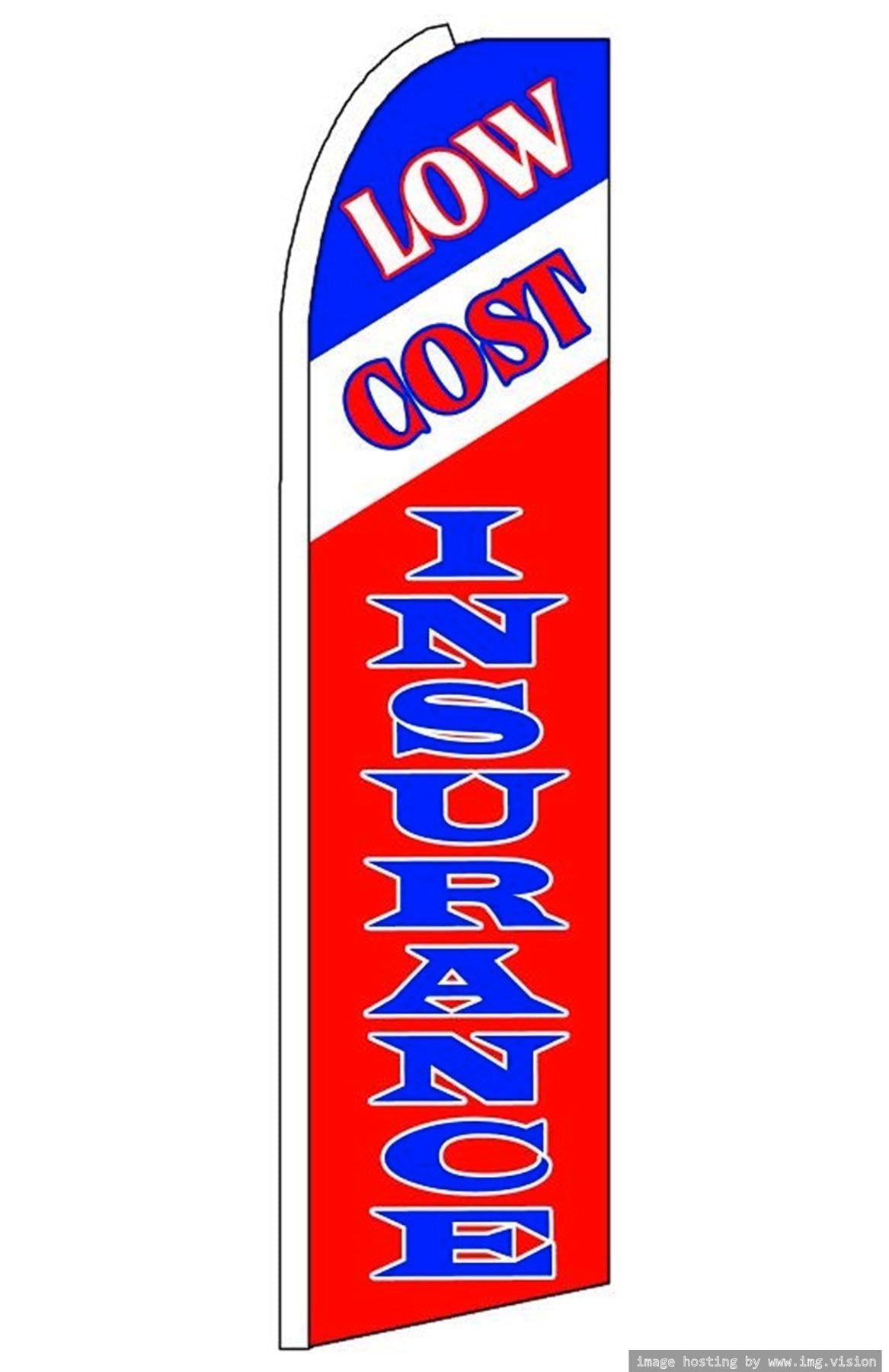 Low Cost Insurance Swooper flag With Pole Advertisement /Business Flags ...