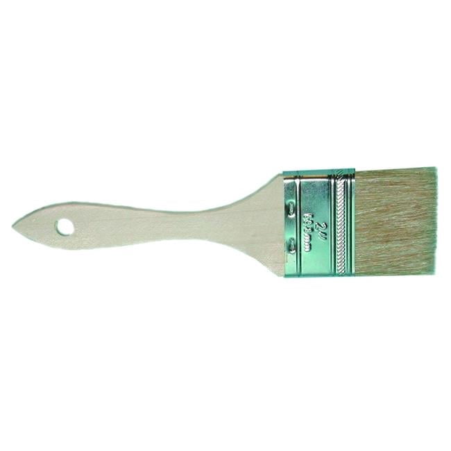 Low Cost Single Thickness Paint or Chip Brush, Case of 24 - White