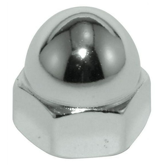 Low Crown Cap Nut, 3/4"-10, Steel, Zinc Plated, 1-5/32 in H