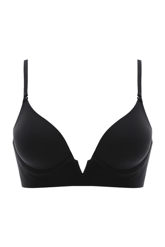 Low Cut Bras for Women Deeps Plunge Cleavage Backless Bra Underwire Convertibles Push up Halters Bra