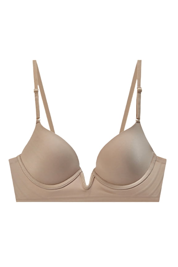 Low Cut Bras for Women Deeps Plunge Cleavage Backless Bra Underwire Convertibles Push up Halters Bra