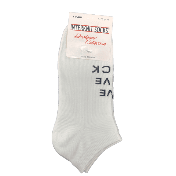 Low Cut Socks, Size 9–11, Soft, Durable, Everyday Comfort, Fun Colorful, Designs, Snug Fit, Stylish, Cozy for Lounging, Outings or Mixing, Matching with Any Outfit, Pack of Socks, White