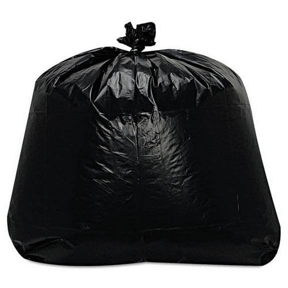 Low-Density Can Liners, 56 Gal, 1.6 Mil, 43" X 47", Black, 100/carton | Bundle of 2 Cartons