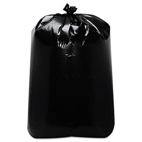 Low-Density Can Liners 60 gal, 22" x 58", Black, 100/Carton