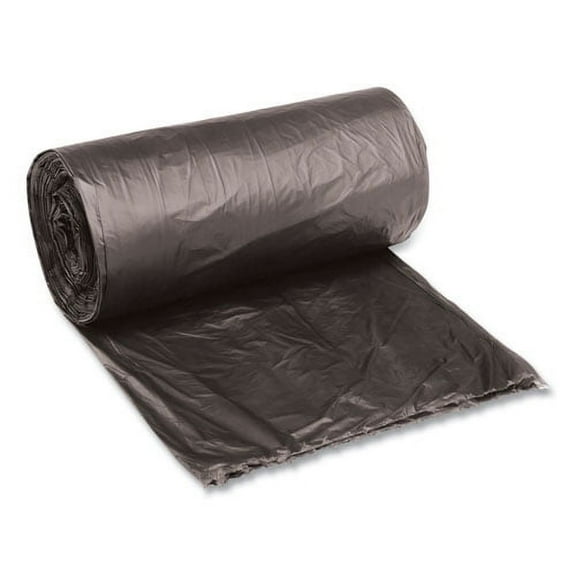 Low-Density Waste Can Liners, 10 Gal, 0.35 Mil, 24" X 23", Black, 500/carton | Bundle of 2 Cartons