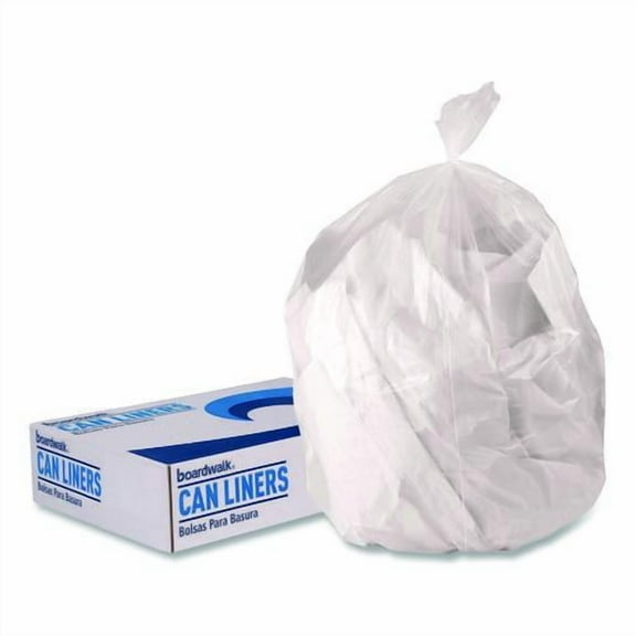 Low-Density Waste Can Liners, 16 gal, 0.5 mil, 24 x 32, Clear, Perforated Roll, 500/Carton | Bundle of 2