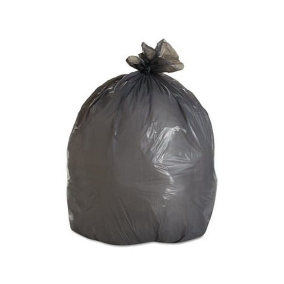 Low-Density Waste Can Liners 30 gal, 0.95 mil, 30" x 36", Gray, 100/Carton