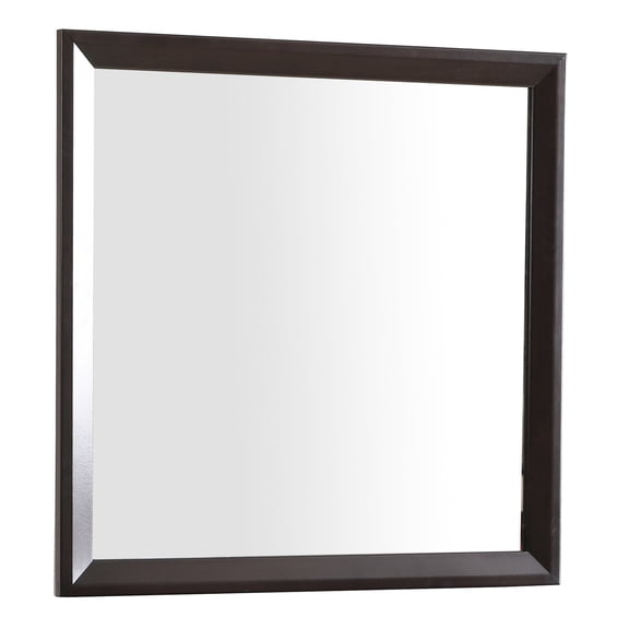 Low Distortion Glass, Espresso Mirror / Can Be Mounted on Dresser