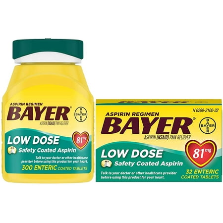 Low Dose Aspirin Home & Away Bundle 300 +32ct 1 ea