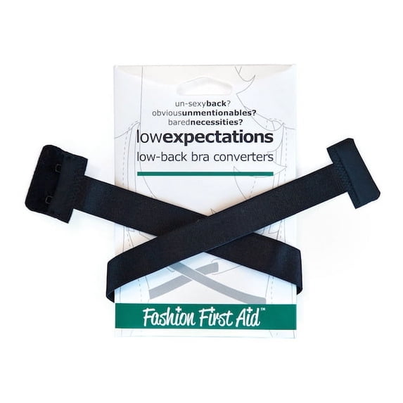 Low Expectations: Low Back Bra Converter, black