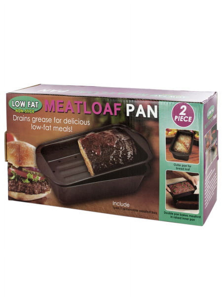 2 PC Lowfat Nonstick Meatloaf Pan