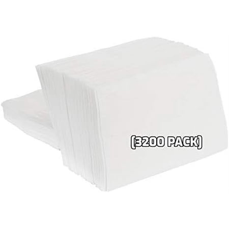 Low Fold Dispenser Napkins, 1-Ply, 3 1/2 x 5 in., White 3200/pk, Dispenser Napkin Refill, Everyday Napkins, Perfect for Restaurants, Diners, & Home