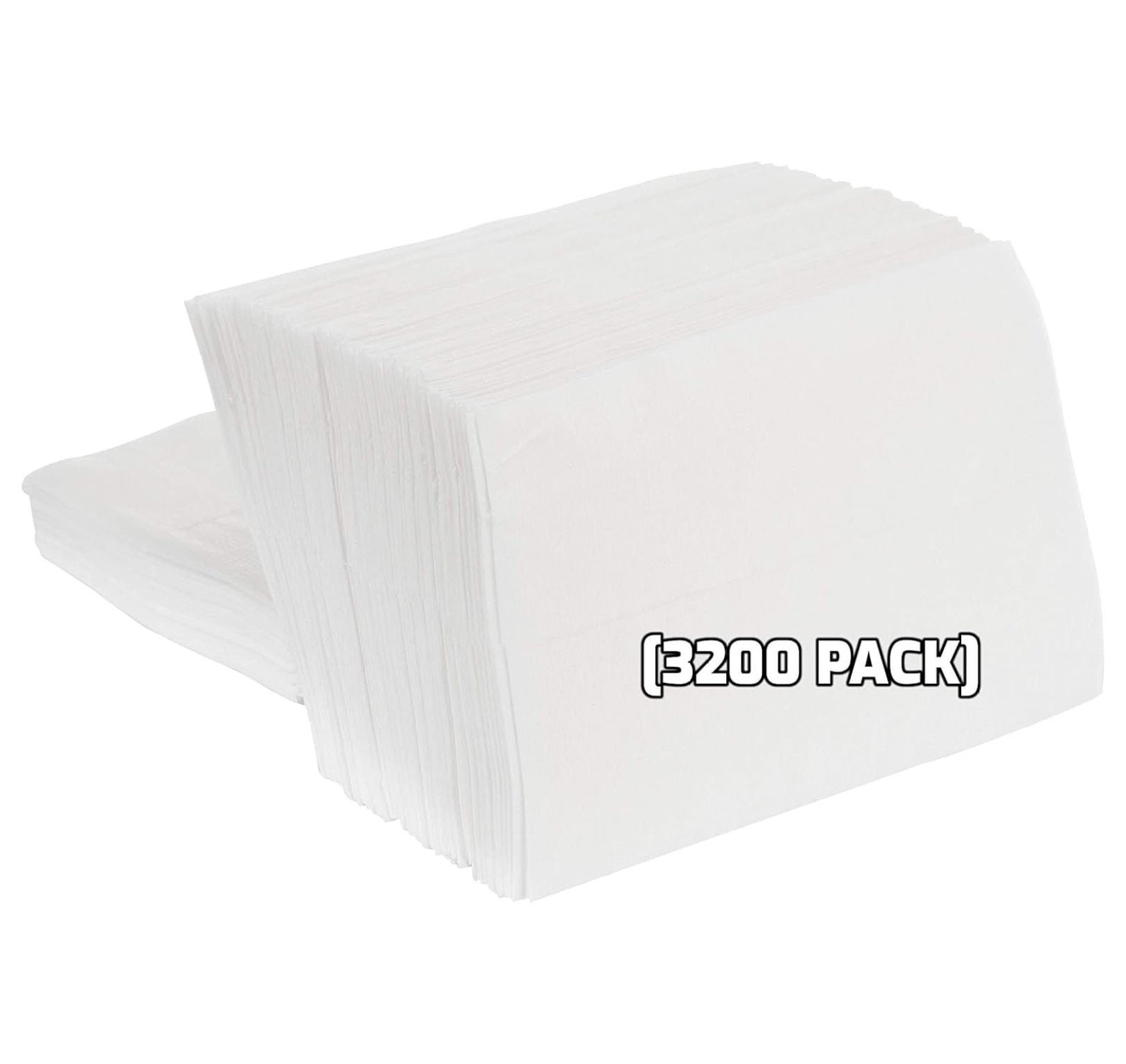 Low Fold Dispenser Napkins, 1-Ply, 3 1/2 x 5 in., White 3200/pk, Dispenser Napkin Refill, Everyday Napkins, Perfect for Restaurants, Diners, & Home