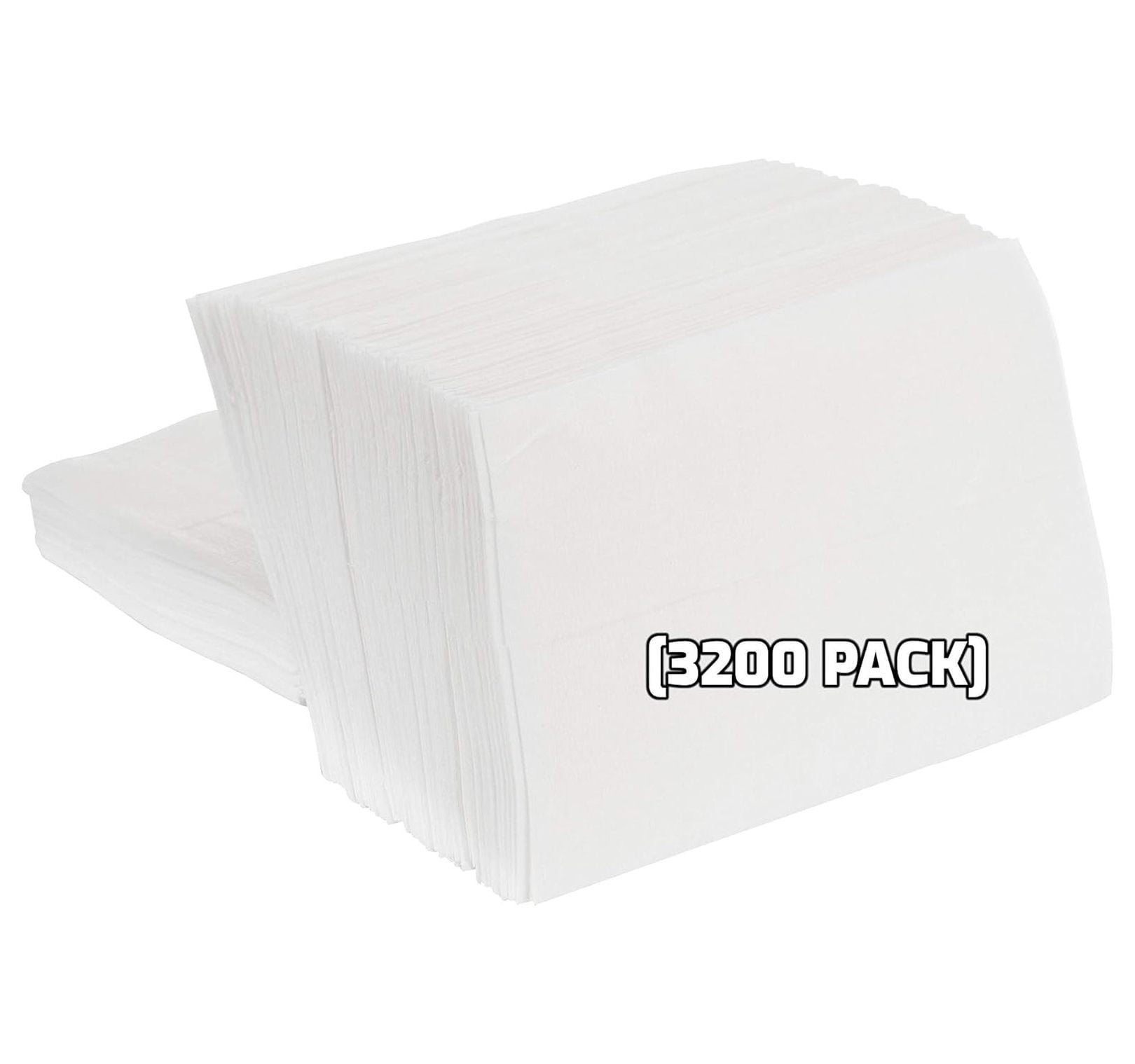 Low Fold Dispenser Napkins, 1-Ply, 3 1/2 x 5 in., White 3200/pk, Dispenser Napkin Refill, Everyday Napkins, Perfect for Restaurants, Diners, & Home