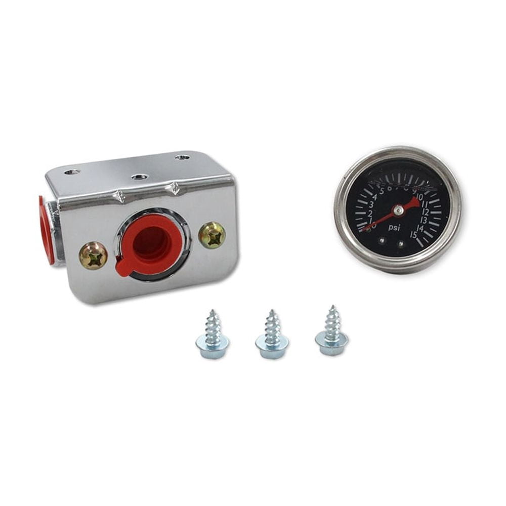 Holley 12-804 Chrome Carbureted Fuel Pressure Regulator | Free Shipping