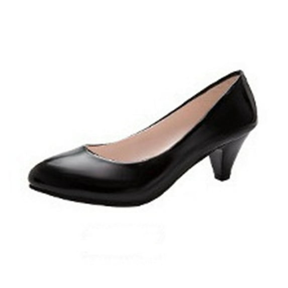 Low Heels Pumps for Women Pointed Closed Toe Kitten Short Heels Comfortable Casual Work Business Office Wedding Dressy Shoes