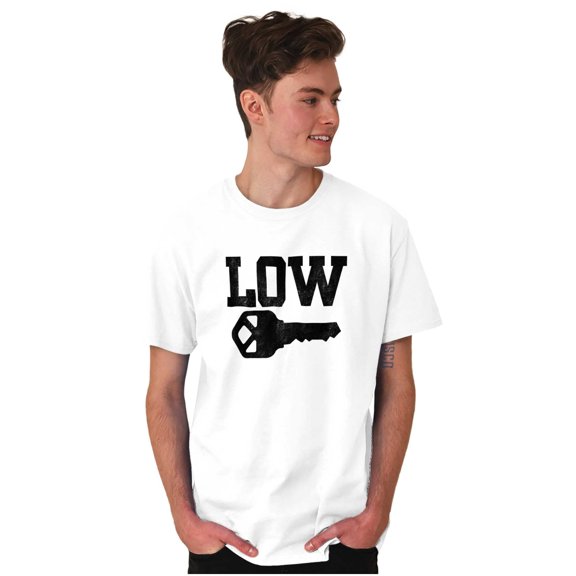 Low Key Nerd Sarcastic Pun Funny Geek Men's Graphic T Shirt Tees Brisco Brands X