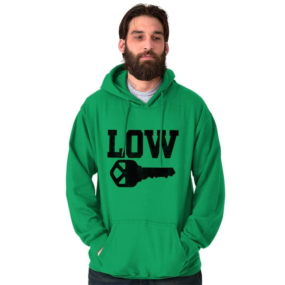 Low Key Nerd Sarcastic Pun Funny Geek Unisex Plus Fleece Graphic Hoodie Brisco Brands 2X